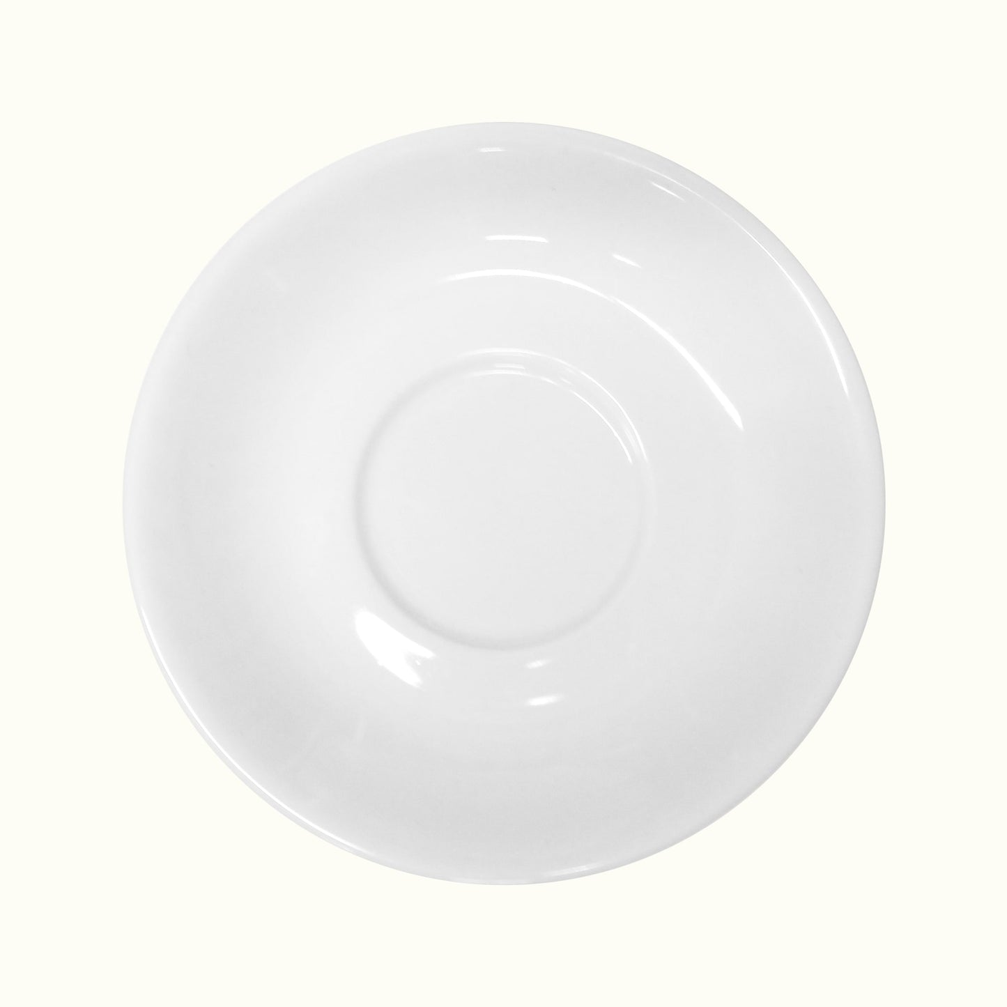 Caffé Latte Untertasse "Luna" weiß